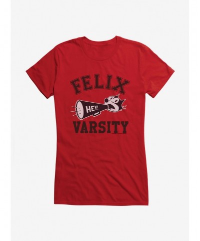 Pre-sale Discount Felix The Cat Hey Varsity Girls T-Shirt $8.96 T-Shirts