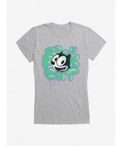 Value Item Felix The Cat Graffiti Art Felix Girls T-Shirt $7.57 T-Shirts