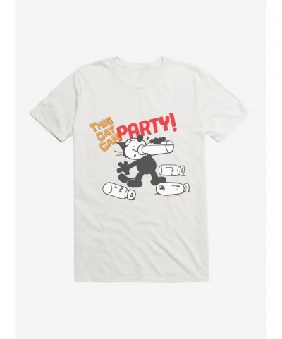 Hot Sale Felix The Cat This Cat Can Party T-Shirt $8.60 T-Shirts