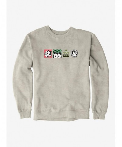 Hot Selling Felix The Cat Graphic Tiles Sweatshirt $12.69 Sweatshirts