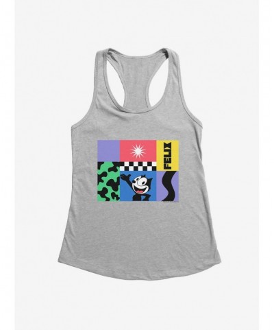 Exclusive Price Felix The Cat 90s Graphic Collage Girls Tank $7.77 Tanks