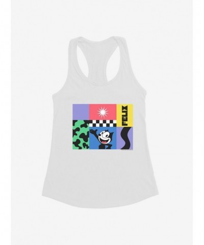 Exclusive Price Felix The Cat 90s Graphic Collage Girls Tank $7.77 Tanks