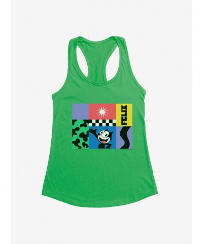 Exclusive Price Felix The Cat 90s Graphic Collage Girls Tank $7.77 Tanks