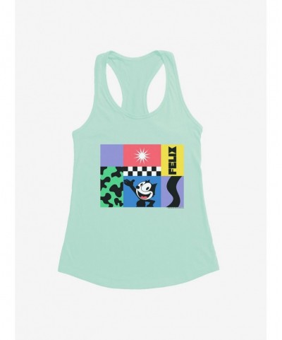 Exclusive Price Felix The Cat 90s Graphic Collage Girls Tank $7.77 Tanks