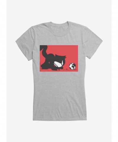 Discount Sale Felix The Cat Chasing The World Girls T-Shirt $8.57 T-Shirts