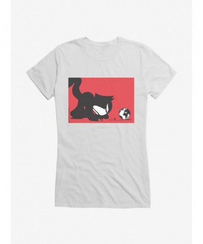 Discount Sale Felix The Cat Chasing The World Girls T-Shirt $8.57 T-Shirts