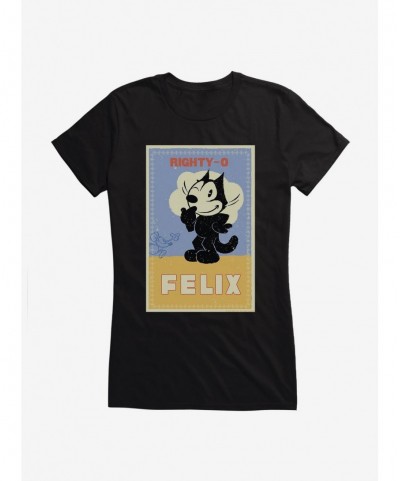 Fashion Felix The Cat Mighty-O Girls T-Shirt $9.56 T-Shirts