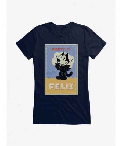 Fashion Felix The Cat Mighty-O Girls T-Shirt $9.56 T-Shirts