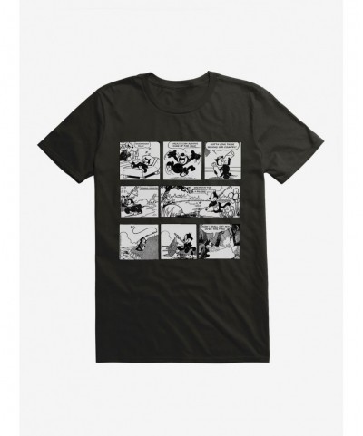 Hot Sale Felix The Cat Relaxing Day Comic Strip T-Shirt $5.93 T-Shirts