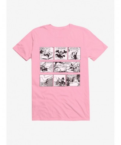 Hot Sale Felix The Cat Relaxing Day Comic Strip T-Shirt $5.93 T-Shirts