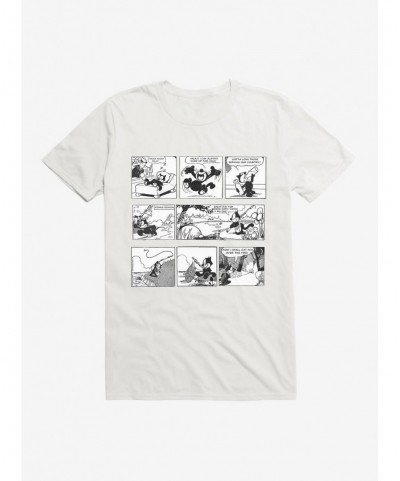 Hot Sale Felix The Cat Relaxing Day Comic Strip T-Shirt $5.93 T-Shirts