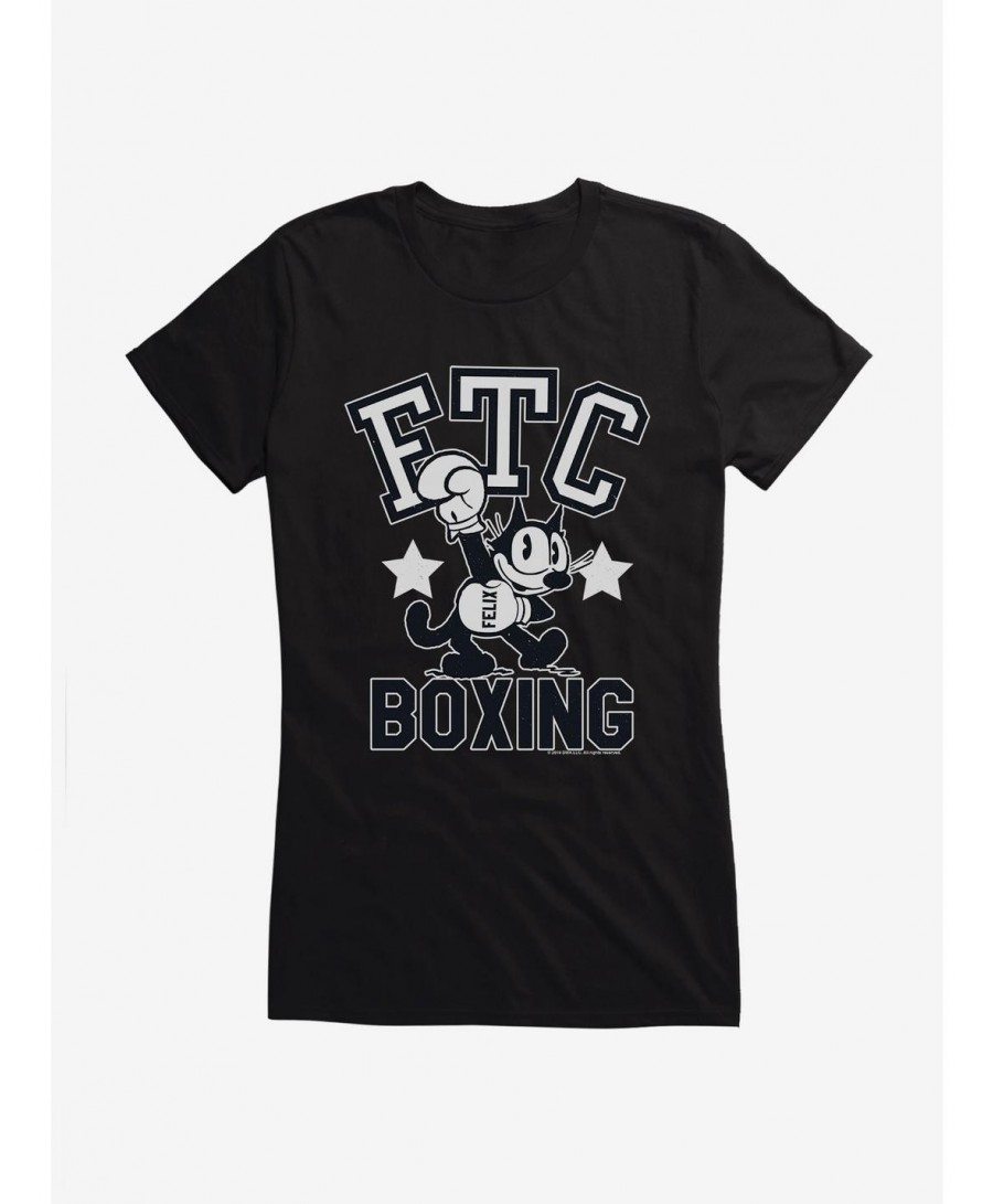 Hot Selling Felix The Cat FTC Boxing Girls T-Shirt $8.57 T-Shirts