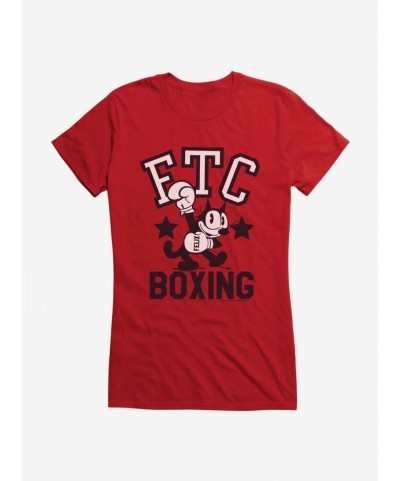 Hot Selling Felix The Cat FTC Boxing Girls T-Shirt $8.57 T-Shirts