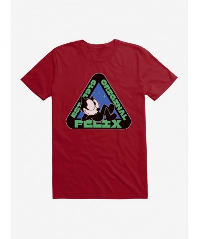 Wholesale Felix The Cat Original Triangular Graphic T-Shirt $6.69 T-Shirts