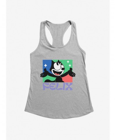 Premium Felix The Cat Bright Smile Felix Girls Tank $9.56 Tanks