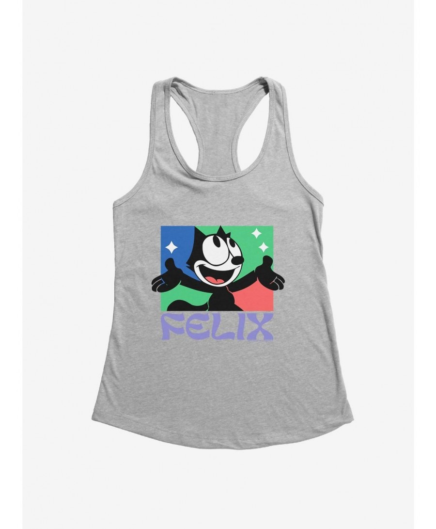 Premium Felix The Cat Bright Smile Felix Girls Tank $9.56 Tanks