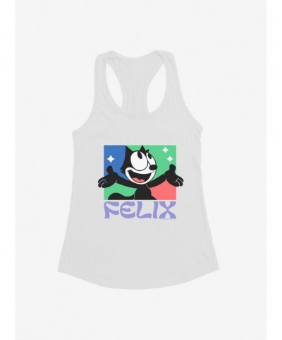 Premium Felix The Cat Bright Smile Felix Girls Tank $9.56 Tanks