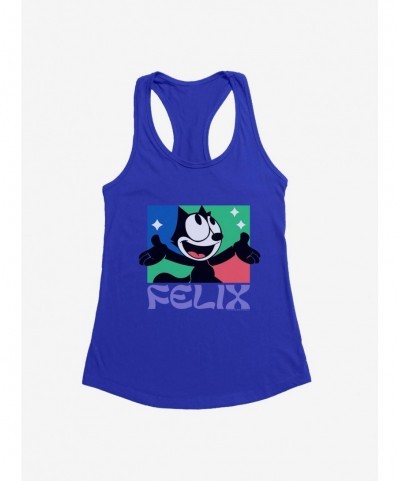 Premium Felix The Cat Bright Smile Felix Girls Tank $9.56 Tanks