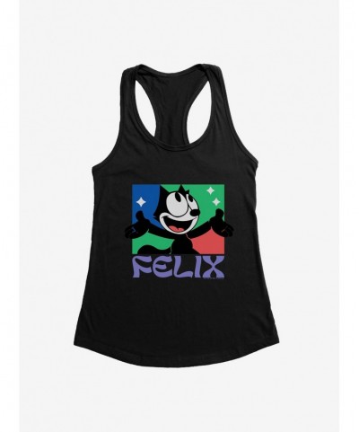 Premium Felix The Cat Bright Smile Felix Girls Tank $9.56 Tanks