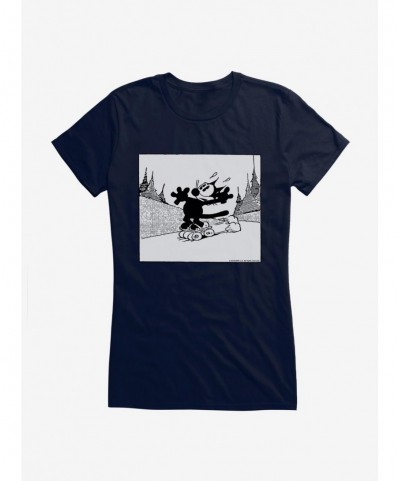 High Quality Felix The Cat Rollerskating Girls T-Shirt $7.57 T-Shirts