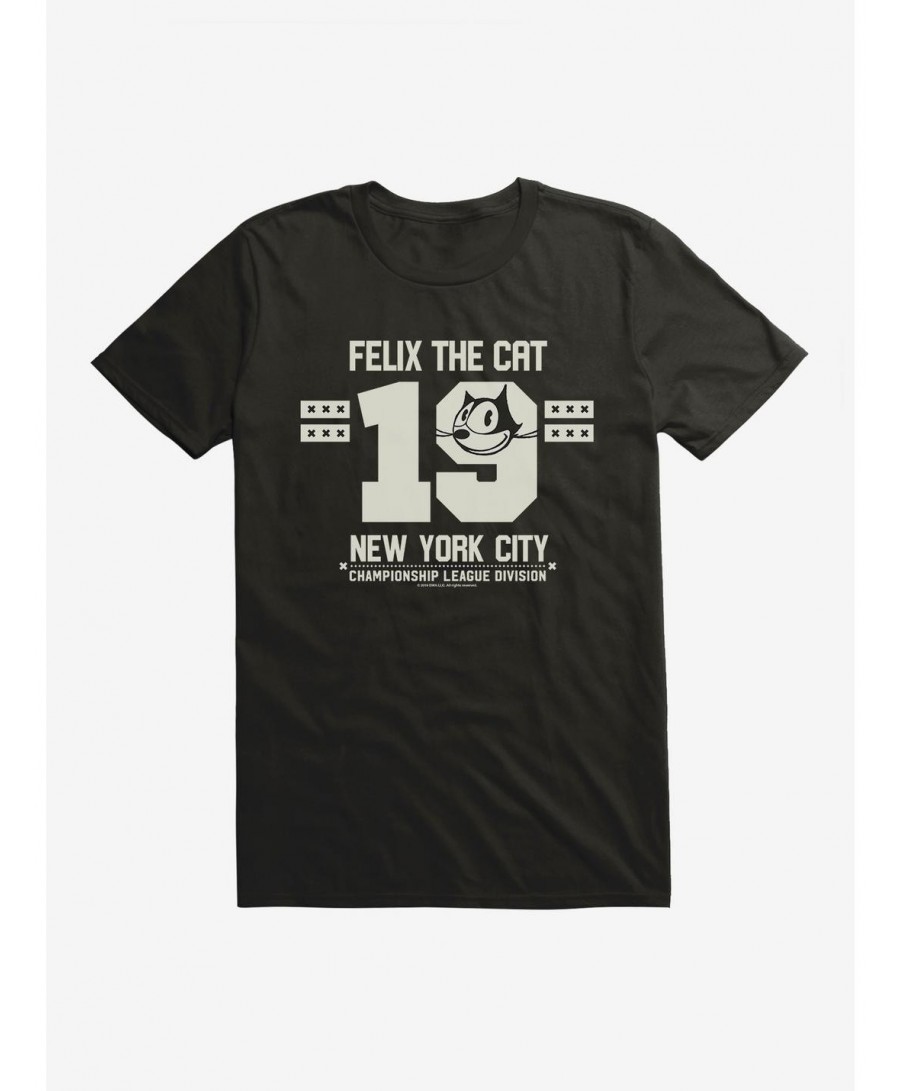 Value Item Felix The Cat NYC Championship League Division T-Shirt $8.60 T-Shirts