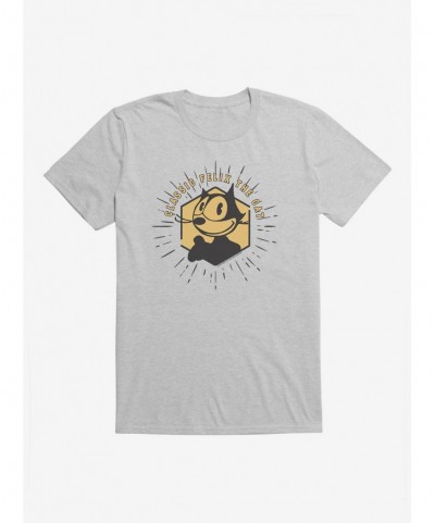 Hot Sale Felix The Cat Vintage Gold Logo T-Shirt $5.93 T-Shirts