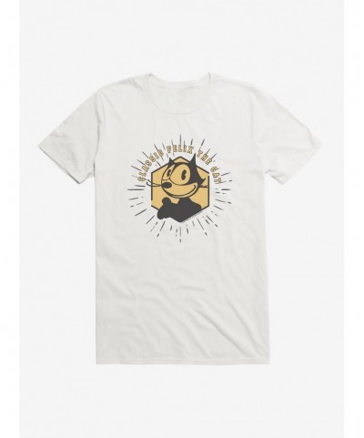 Hot Sale Felix The Cat Vintage Gold Logo T-Shirt $5.93 T-Shirts