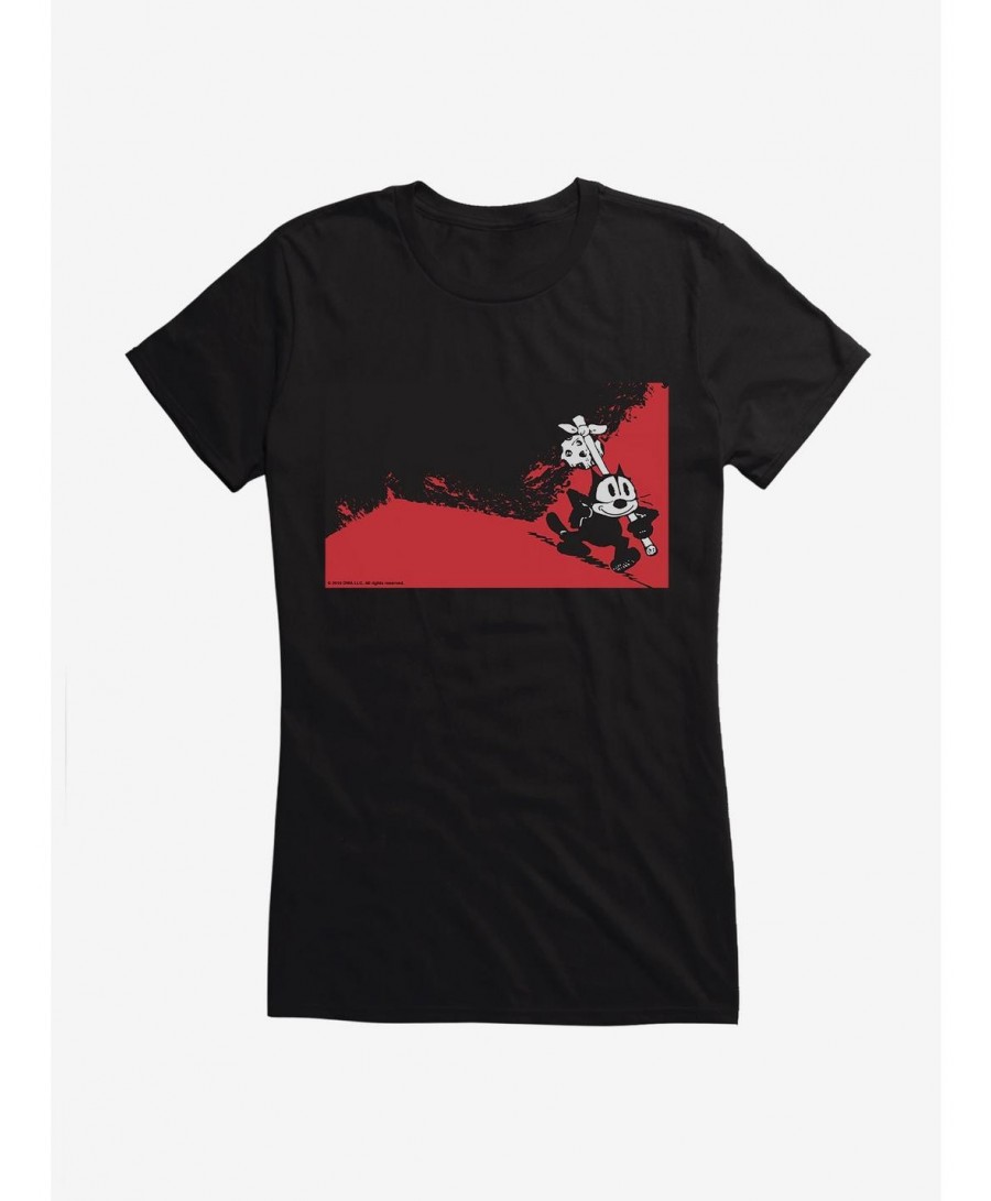 Pre-sale Discount Felix The Cat Going Away Girls T-Shirt $8.17 T-Shirts