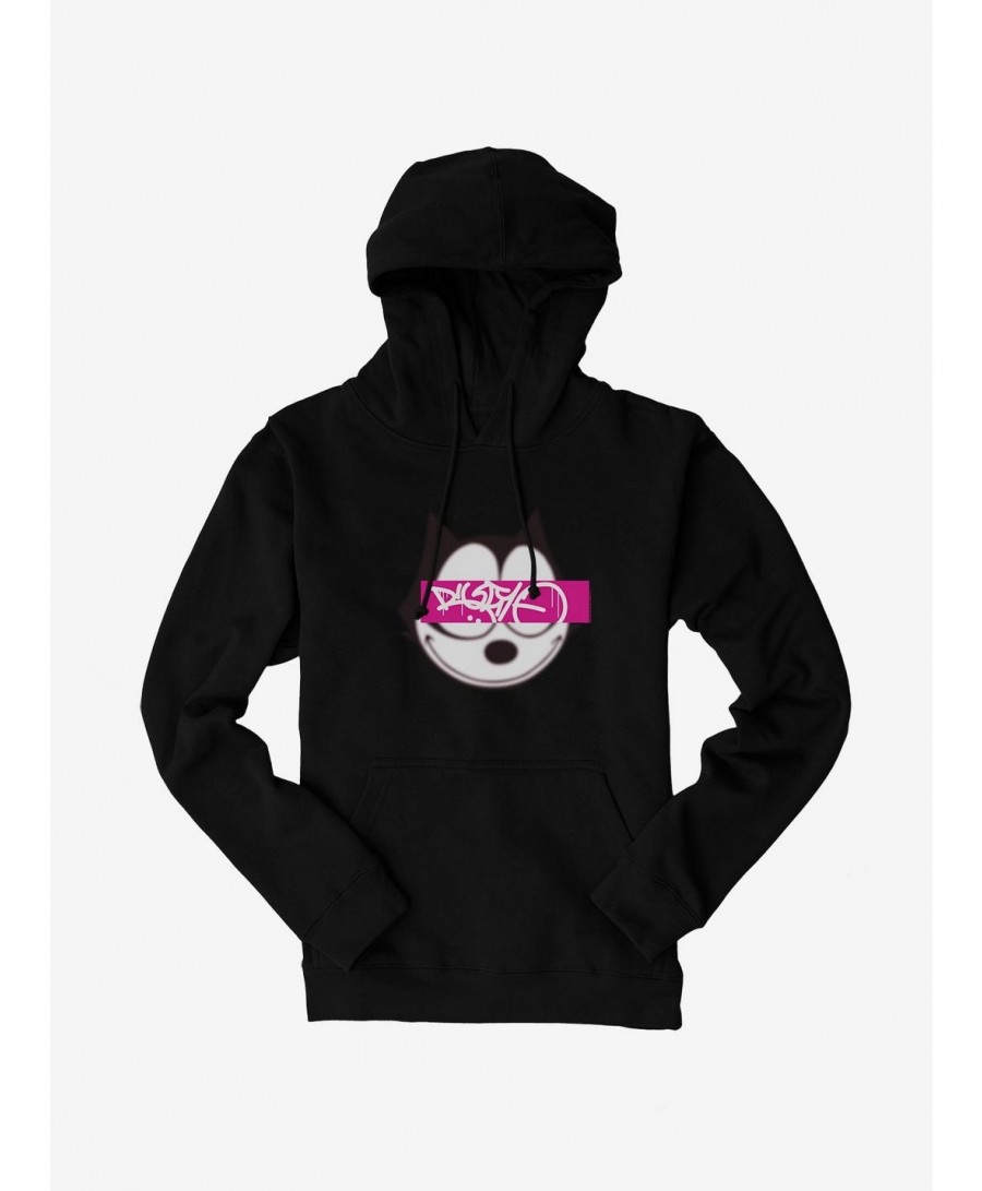 Premium Felix The Cat Graffiti Art Text Box Hoodie $12.93 Hoodies