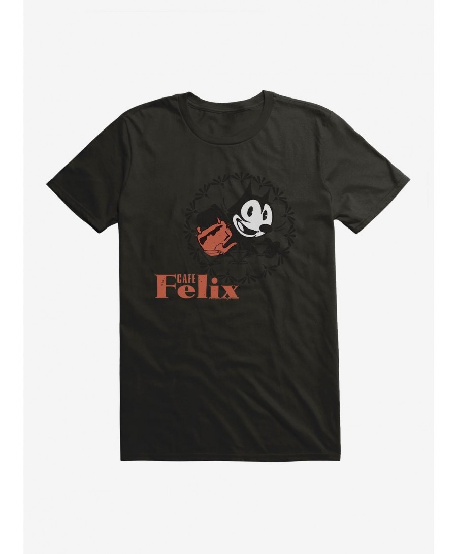 Hot Sale Felix The Cat The Cat Cafe Felix T-Shirt $6.12 T-Shirts