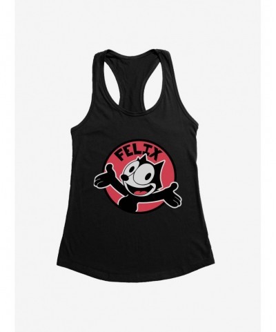 Festival Price Felix The Cat Happy Smiles Sticker Graphic Girls Tank $6.18 Tanks