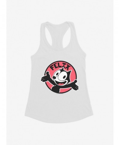 Festival Price Felix The Cat Happy Smiles Sticker Graphic Girls Tank $6.18 Tanks