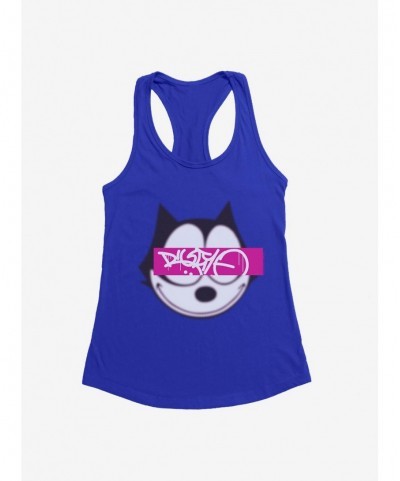 Limited Time Special Felix The Cat Graffiti Art Text Box Girls Tank $7.57 Tanks