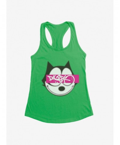 Limited Time Special Felix The Cat Graffiti Art Text Box Girls Tank $7.57 Tanks