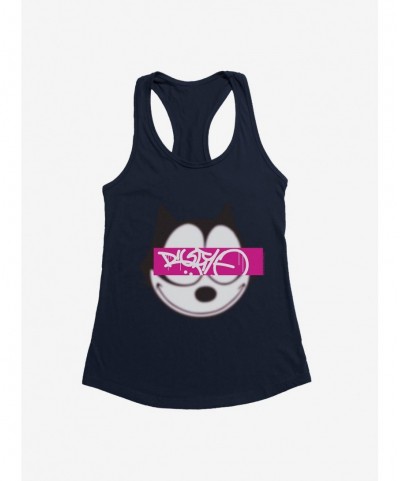 Limited Time Special Felix The Cat Graffiti Art Text Box Girls Tank $7.57 Tanks