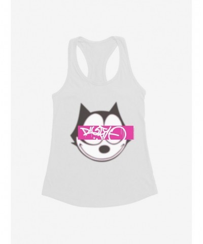 Limited Time Special Felix The Cat Graffiti Art Text Box Girls Tank $7.57 Tanks