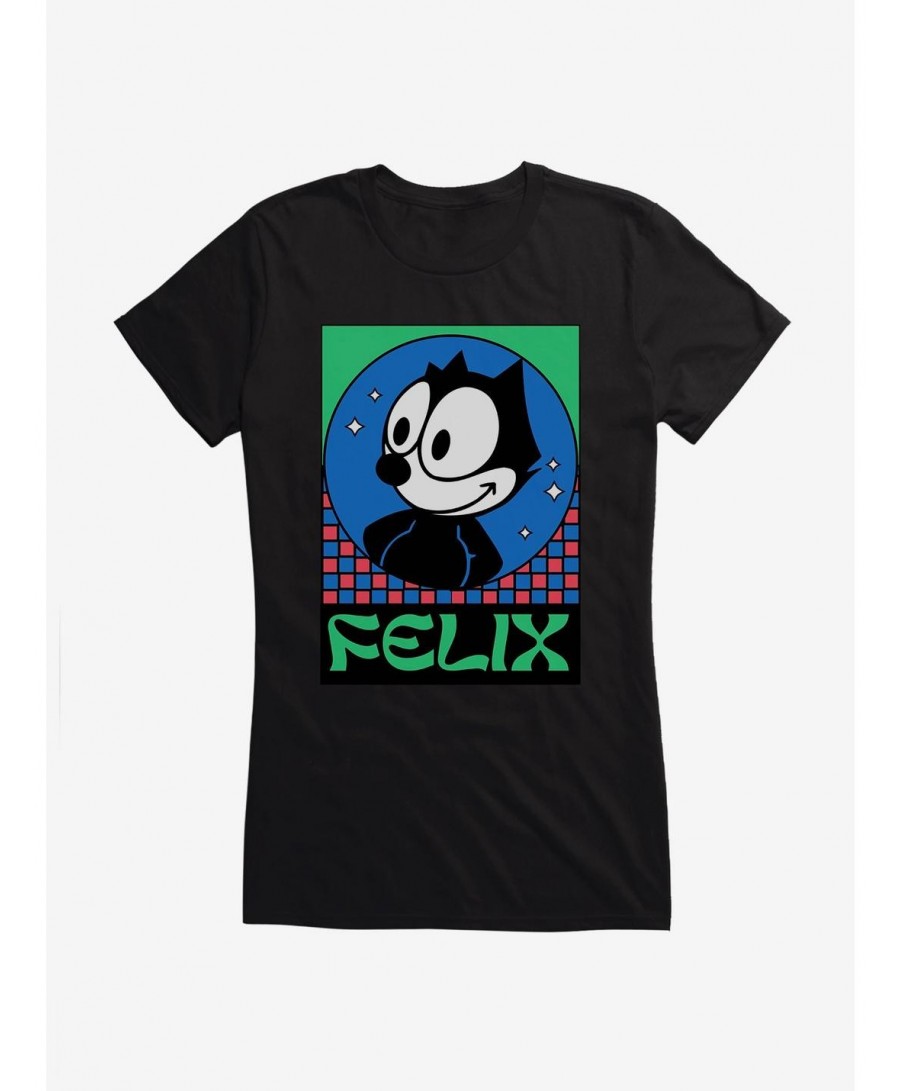 Festival Price Felix The Cat Diamond Stars Girls T-Shirt $7.77 T-Shirts