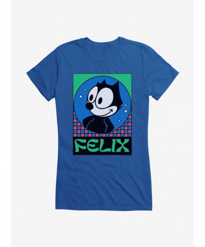 Festival Price Felix The Cat Diamond Stars Girls T-Shirt $7.77 T-Shirts