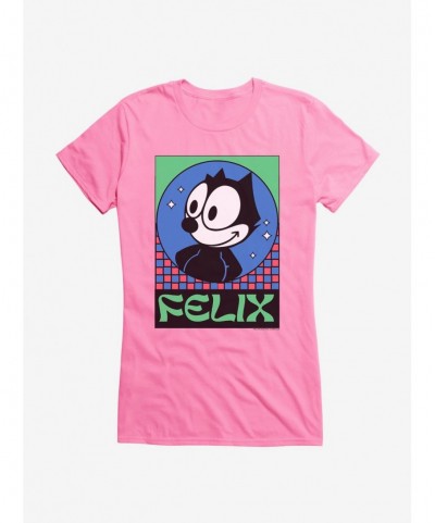 Festival Price Felix The Cat Diamond Stars Girls T-Shirt $7.77 T-Shirts