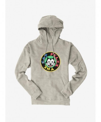 Exclusive Felix The Cat 90s Sticker Graphic Hoodie $11.49 Hoodies