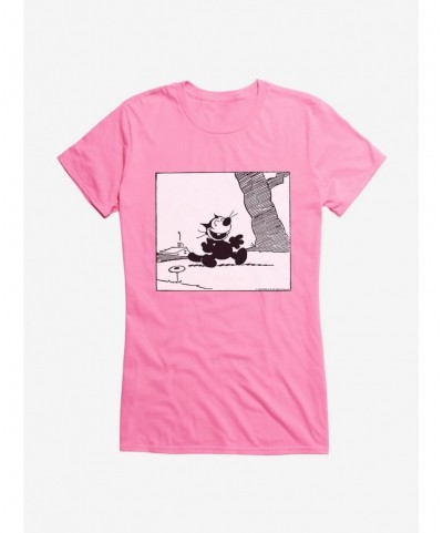 Flash Deal Felix The Cat Happy Stroll Girls T-Shirt $7.77 T-Shirts