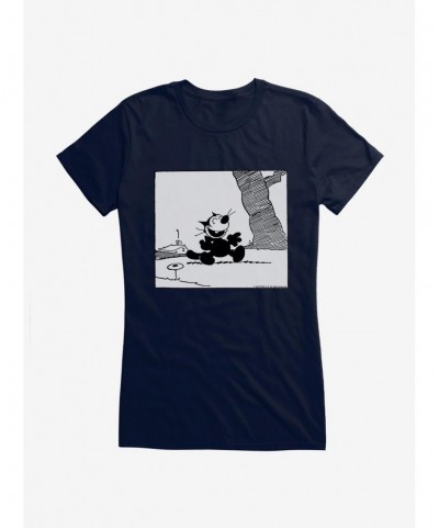 Flash Deal Felix The Cat Happy Stroll Girls T-Shirt $7.77 T-Shirts