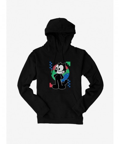 Crazy Deals Felix The Cat Diamond Stars Portrait Hoodie $14.73 Hoodies