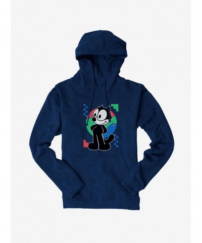 Crazy Deals Felix The Cat Diamond Stars Portrait Hoodie $14.73 Hoodies