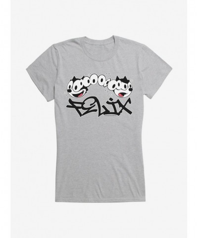 Value for Money Felix The Cat Split Personality Graffiti Art Girls T-Shirt $9.76 T-Shirts