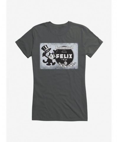 Limited-time Offer Felix The Cat Vintage Logo Poster Girls T-Shirt $6.77 T-Shirts