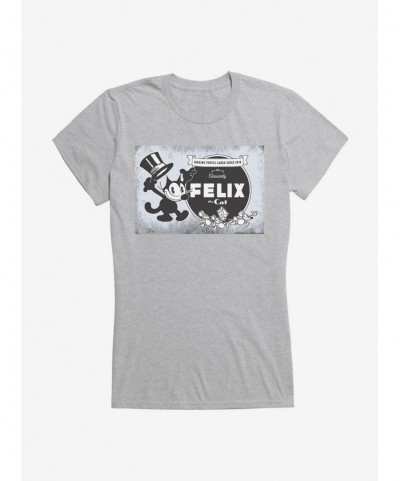 Limited-time Offer Felix The Cat Vintage Logo Poster Girls T-Shirt $6.77 T-Shirts