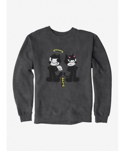 Limited-time Offer Felix The Cat Good And Evil Felix Sweatshirt $10.04 Sweatshirts