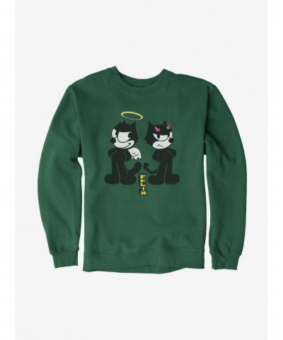 Limited-time Offer Felix The Cat Good And Evil Felix Sweatshirt $10.04 Sweatshirts