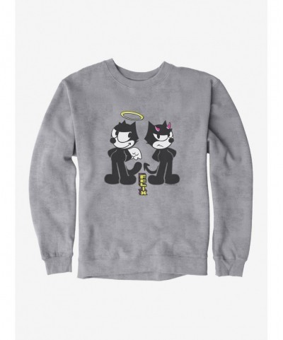 Limited-time Offer Felix The Cat Good And Evil Felix Sweatshirt $10.04 Sweatshirts